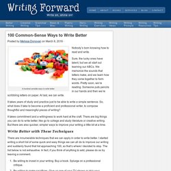 100 Common-Sense Ways to Write Better