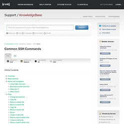 Common SSH Commands