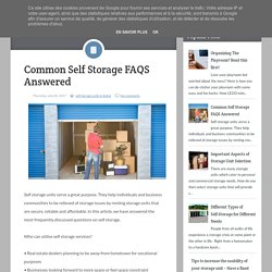 Common Self Storage FAQS Answered ~ Du-store Secure Dubai Self Storage