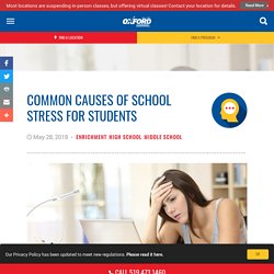 11 Common Causes of School Stress For Students