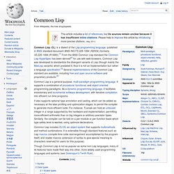 Common Lisp