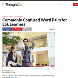 Commonly Confused Words for ESL Students and Classes