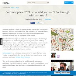 Commonplace 2023: who said you can't do foresight with a startup?