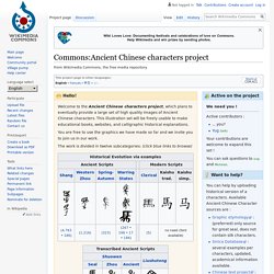 Commons:Ancient Chinese characters project