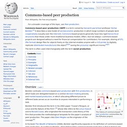 Commons-based peer production