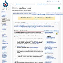 Commons: Village Pump