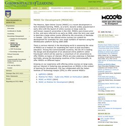 MOOC for Development (MOOC4D)
