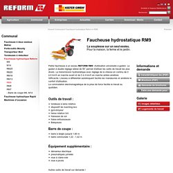REFORM » Communal » Faucheuse hydraulique Reform » RM9