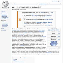 Communalism (political philosophy)