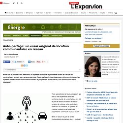 Auto-partage: un essai original de location communautaire en réseau - Transports