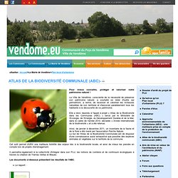 Communauté du Pays de Vendôme - Atlas de la biodiversité communale (ABC)