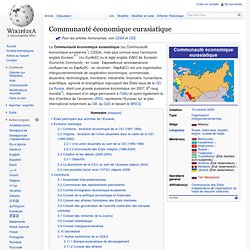 Communauté économique eurasiatique