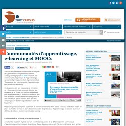Communautés d'apprentissage, e-learning et MOOCs