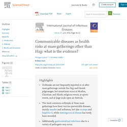 Communicable diseases as health risks at mass gatherings other than Hajj: what is the evidence?