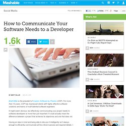How to Communicate Your Software Needs to a Developer