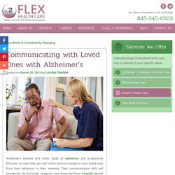 Communicating with Loved Ones with Alzheimer’s