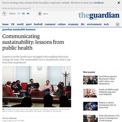 Communicating sustainability: lessons from public health
