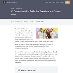49 Communication Activities, Exercises, and Games