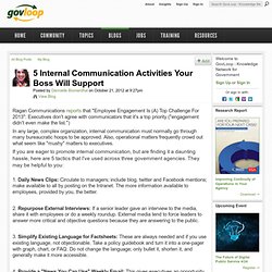 5 Internal Communication Activities Your Boss Will Support