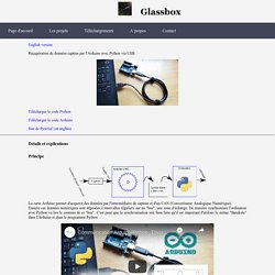 Communication série entre Arduino et Python - Glassbox