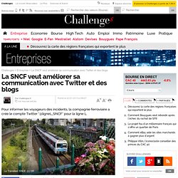 La SNCF utilise Twitter pour informer les usagers du Transilien
