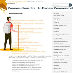 COMMENT LEUR DIRE... La Process Communication - Gérard Collignon