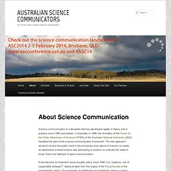 Australian Science Communicators