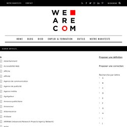 A Archives - We Are COM, 1er média dédié à la communication corporate