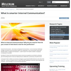 What is Internal Communication? Definition by Melcrum