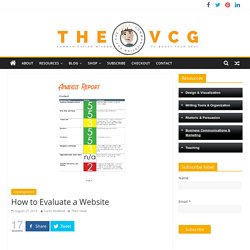 How to Evaluate a Website – The Visual Communication Guy: Designing, Writing, and Communication Tips for the Soul