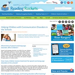 Helping Children with Communication Disorders in the Schools
