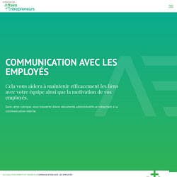Communication avec les employés - Français en affaires