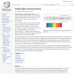 Visible light communication
