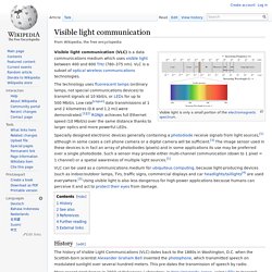 Visible light communication