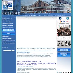 Ecole de Communication de Rennes - FORMATIVES Rennes - Enseignement supérieur de la Prépa au MBA (BTS, DEES, MASTER)