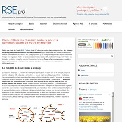 Réseaux Sociaux : Utiliser les Réseaux Sociaux pour la Communication d'Entreprise