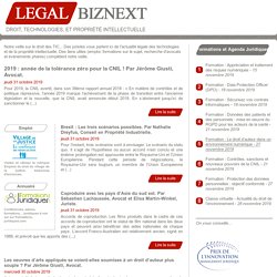 Legalbiznext, droit des TIC (technologies de l'information et de