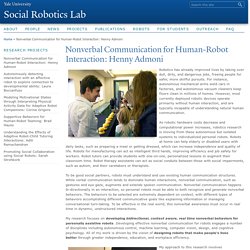Nonverbal Communication for Human-Robot Interaction: Henny Admoni