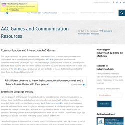 AAC Games and Communication Resources (Autism and Interaction Games)