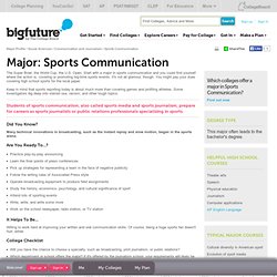 Sports Communication - Communication Journalism