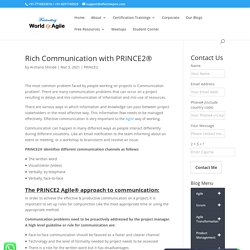 Rich Communication with PRINCE2®