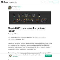 Simple UART communication protocol in XOD – Max Danilin