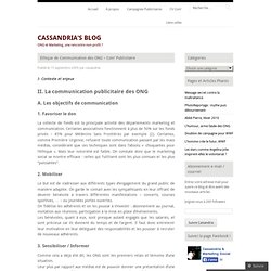 Ethique de Communication des ONG – Com’ Publicitaire « Cassandria's Blog
