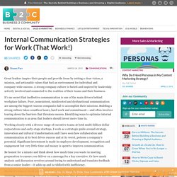 Internal Communication Strategies for Work (That Work!)