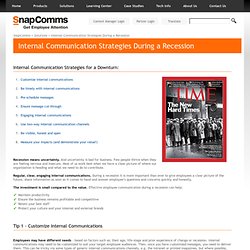 Internal Communication Strategies During a Recession