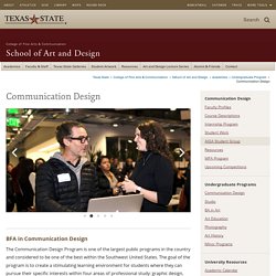 Communication Design : Art and Design : Texas State University