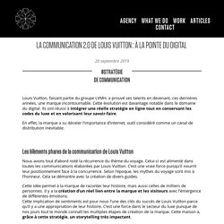 La communication 2.0 de Louis Vuitton : à la pointe du digital