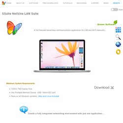 A full featured, portable and desktop, server-less network communications suite. Create a fully integrated LAN networking environment with team collaboration.