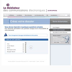 Site officiel du médiateur des communications électroniques