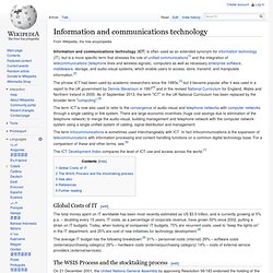 Information and communications technology